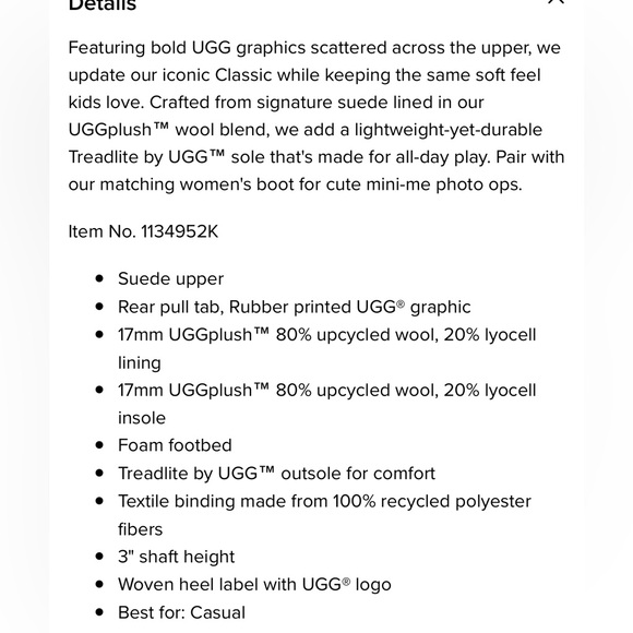 T Classic Mini Scatter Graphic UGG New - Picture 7 of 11